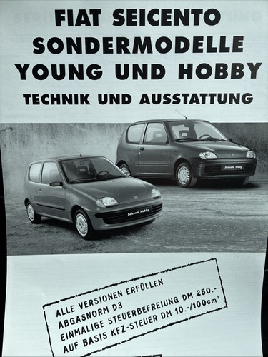 The fiat seicento young - seicento, car