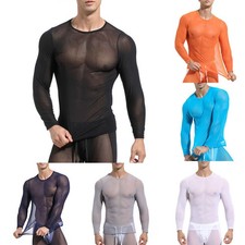 Mens mesh see through - mens,