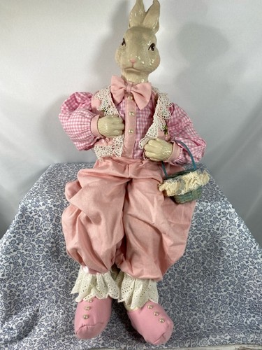 Vintage easter bunny figure - vintage,