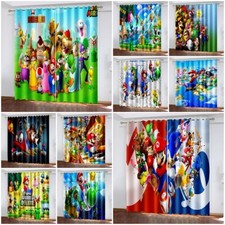 Super mario sonic curtains - mario,
