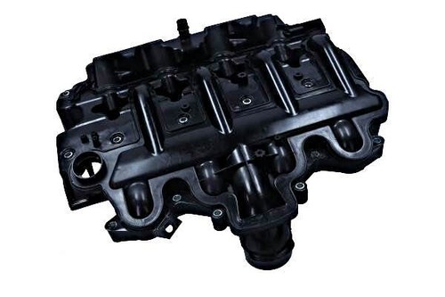 Black plastic intake manifold - plastic,