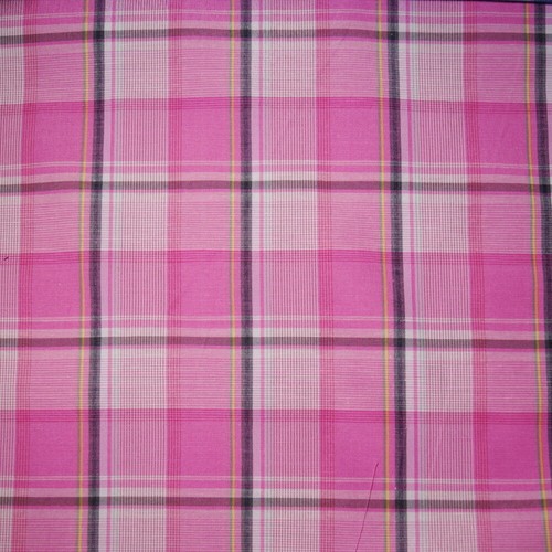 Cotton rich fabric checks - fabric,
