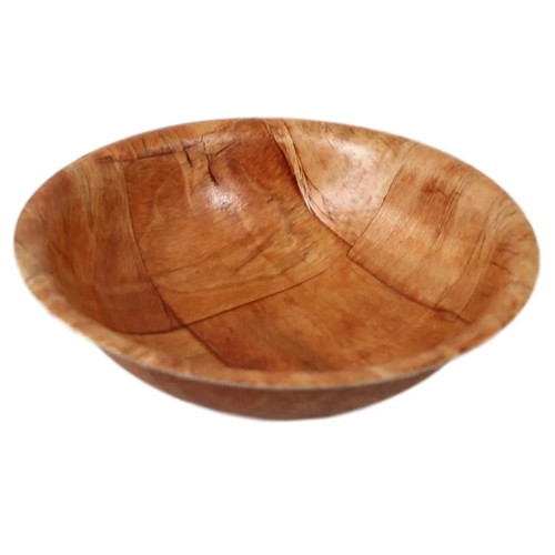 Wooden serving bowl 25cm - wooden,
