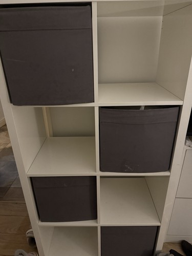White maine wood shelving - shelving, unit