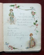 Antique Autograph Album Book