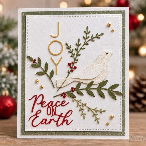Sizzix thinlits christmas dove - sizzix,