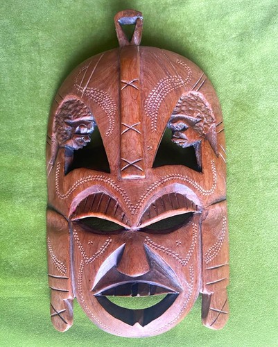Hand carved wooden tribal - wooden,