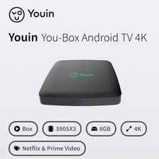 Youin EN1040K 4K Android TV Smart Streaming Device