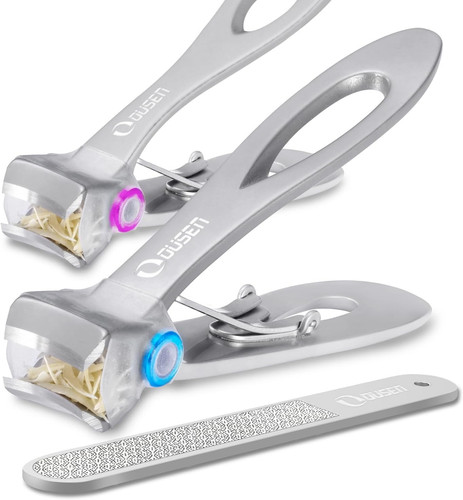 Nail clippers with - with, catcher