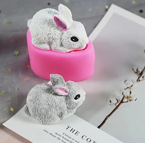 Silicone mould bunny - silicone,