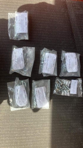 Job lot bzp bolts - of, u.n.c.