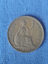 1950 George VI One Penny Coin | Low Mintage / Scarce Year