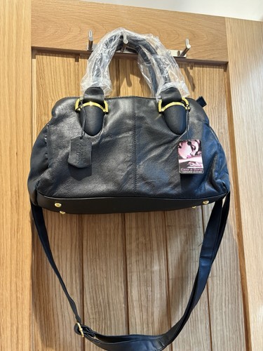 Black leather casa borse - black,