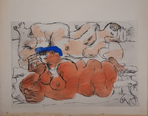 Corbusier two nudes lying - two,