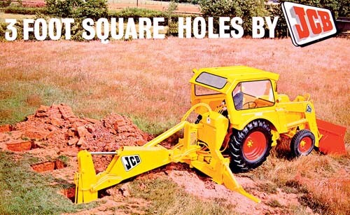 Vintage jcb digger backhoe - digger,