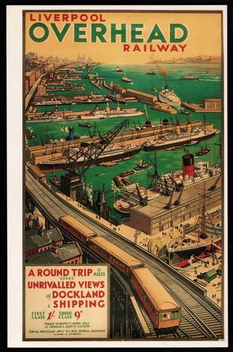 Liverpool overhead railway - liverpool,