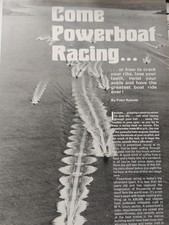 Sk220 Ephemera 1970s article Power Boat Racing 