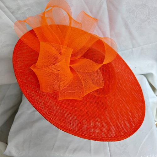 Orange flower wide brim - wide,