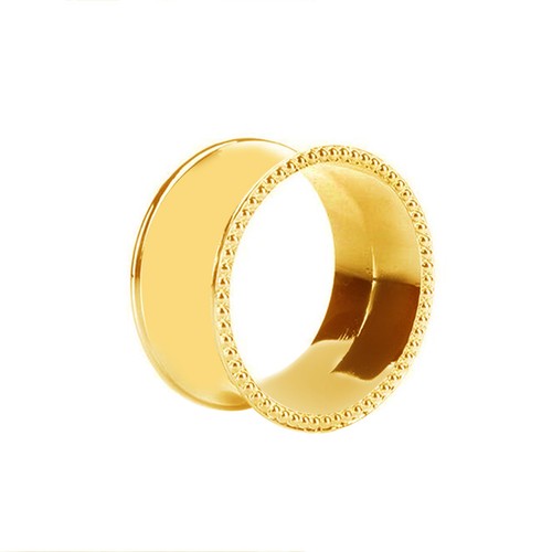 Oval metal napkin - napkin, rings