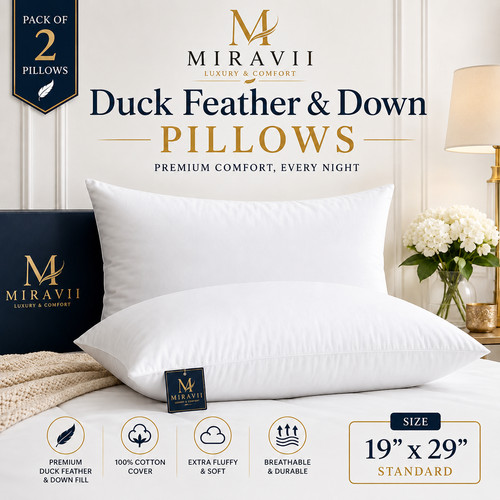 Pillows duck feathers down - pillows,