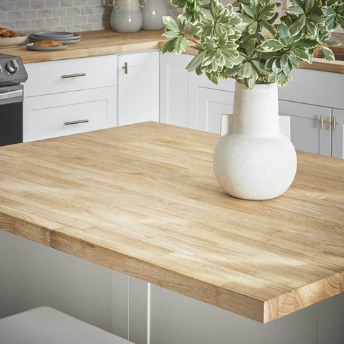 Unfinished solid wood butcher - solid,