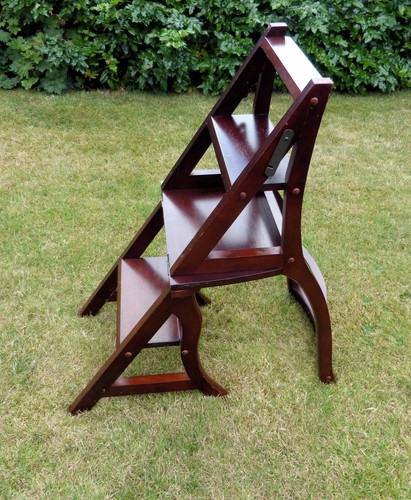 Library step chair stool - library, ,