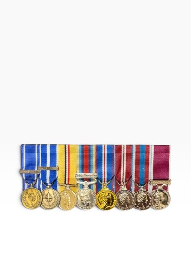 Court mounted miniature medal - mounted,