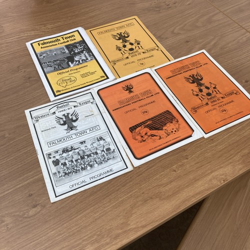Falmouth town afc programmes - town,