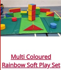 18 Piece Multicoloured Softplay Kit Used