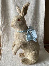 Large antique white albino hare  - 36cm/14in - old/teddy/bear
