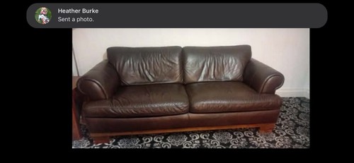 Leather sofa and - leather, free