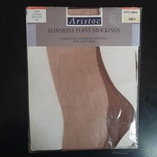 Vintage Stockings Aristoc HARMONY Fully Fashioned Seamed Point Heel Sz 4/10"