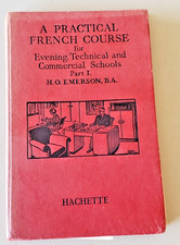 1st Edition 1951 Hardback Book A Practical French Course by Hachette