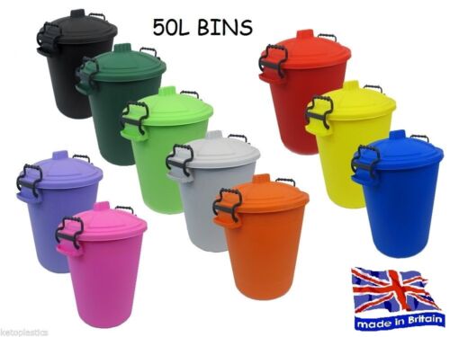 Coloured bin 50l litre ideal - coloured,