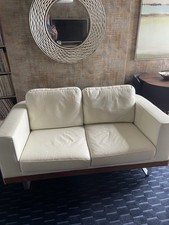 Dwell ROBIN DAY style Cream Leather Sofa