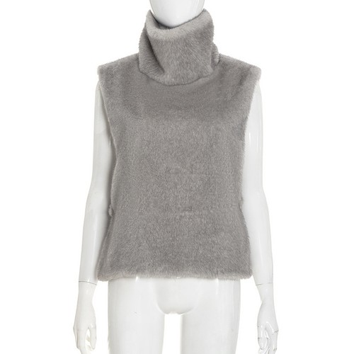 Women faux fur - faux, tops