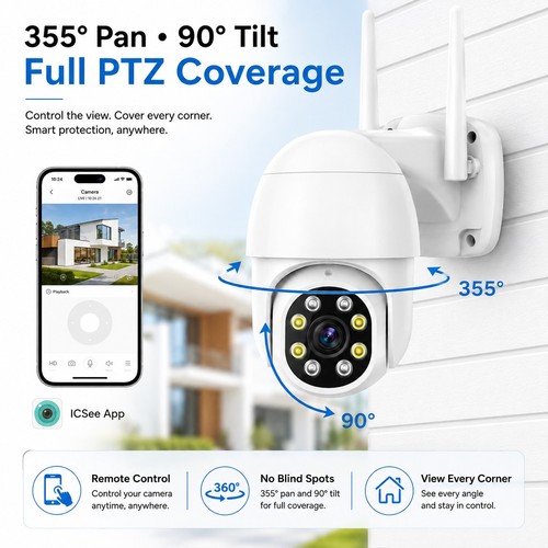 1080p wifi ptz - 1080p, security
