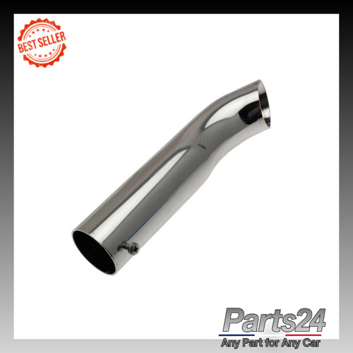 38mm chrome exhaust curved - 38mm,
