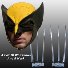Wolverine Mask Costume & Claws