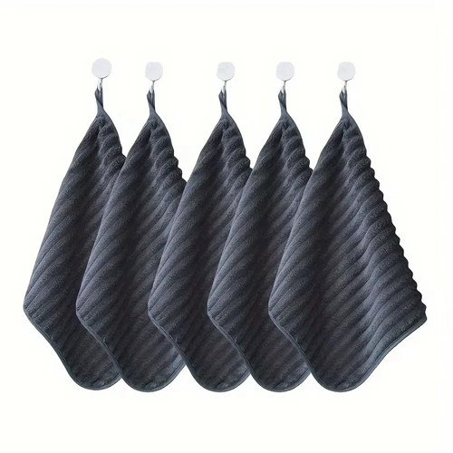 5pcs hand towels - quick, dry
