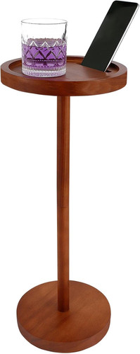 Side table wooden round - side,
