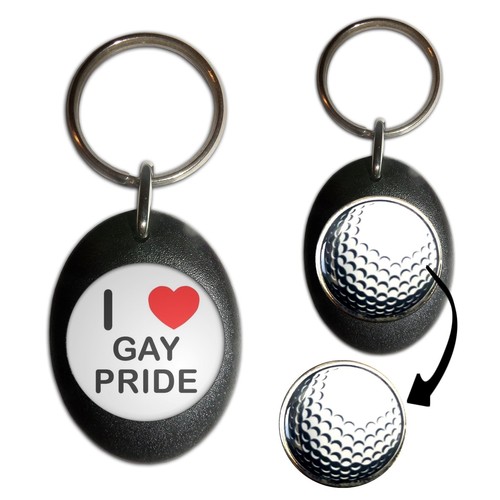 Gay pride love golf ball - pride,
