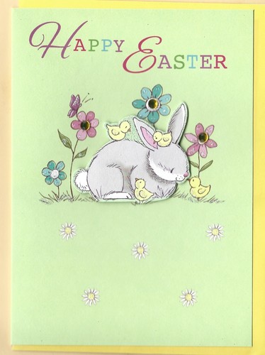 Happy easter greeting card - easter,