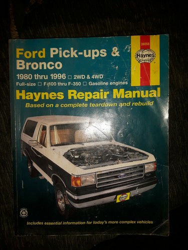 Haynes manual ford - ford, pick-up