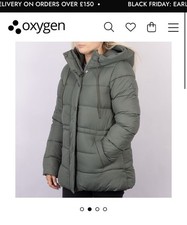 Barbour Women’s Littlebury Quilted Puffa Coat, Sage Green, Size 10