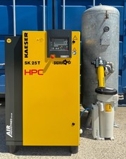 HPC / Kaeser SK25T Rotary Screw Compressor + Receiver + Dryer + Filter 88Cfm!