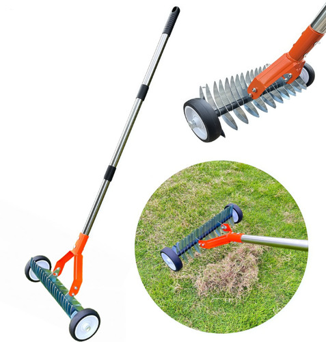 Lawn rolling aerator scarifier - rolling,