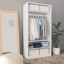 Wardrobe White 100x50x200 cm