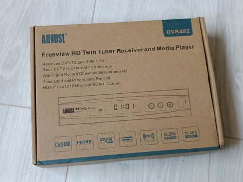 August dvb482 freeview twin - freeview, hd