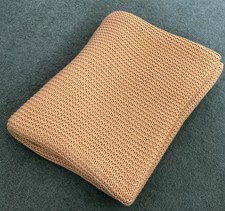 Dunelm Mustard Knitted Throw